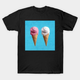 Vanilla and strawberry Ice cream cones T-Shirt